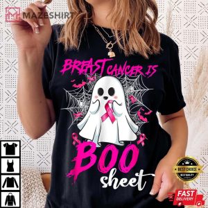 Breast Cancer Is Boo Sheet Halloween T Shirt (3)