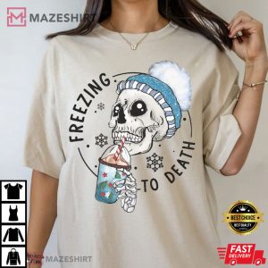 Freezing To Death Funny Christmas T Shirt (2)