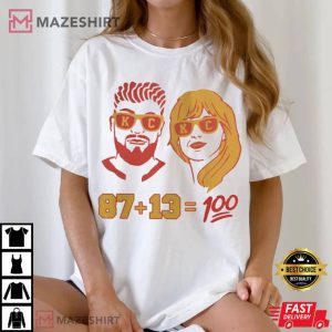 Kelce Swift 87 13 KC Football Swiftie T Shirt 2