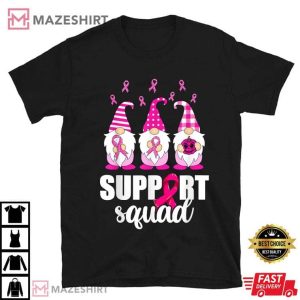 Breast Cancer Awareness Gnomes Support Squad T Shirt 2(1)