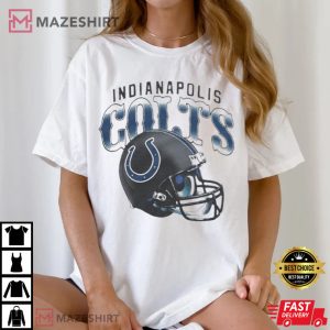 Indianapolis Colts Gradient Helmet T Shirt (2)
