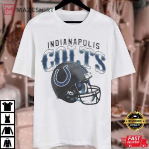 Indianapolis Colts Gradient Helmet T Shirt (3)