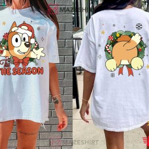 Bluey Bingo Family Christmas T Shirt (1)