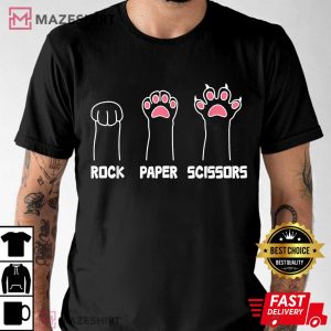 Cat Paws Rock Paper Scissors T Shirt (2)
