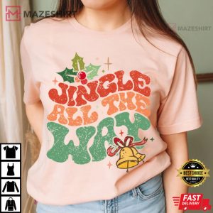 Jingle All The Way Groovy Xmas Gift T Shirt (3)