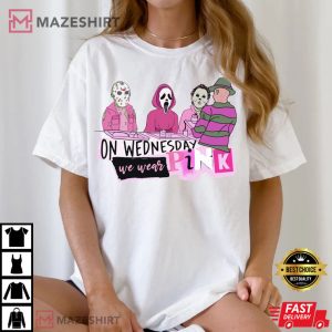 On Wednesdays We Wear Pink Halloween T Shirt (2)