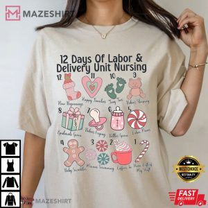 Labor and Delivery Nurse Xmas Gift T Shirt (3)
