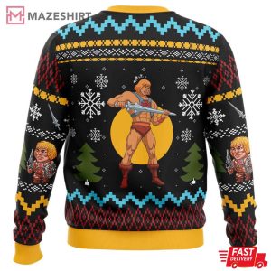 The Power Of Christmas He Man Ugly Christmas Sweater (2)