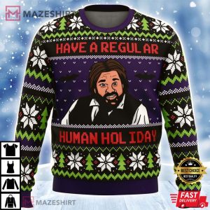 Regular Human Holiday Jackie Daytona Ugly Christmas Sweater Regular Human Holiday Jackie Daytona Ugly Christmas Sweater