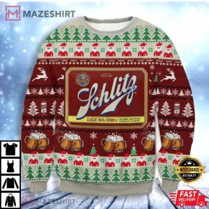 Schlitz Classic 1960S Formula Ugly Christmas Sweater Schlitz Classic 1960S Formula Ugly Christmas Sweater