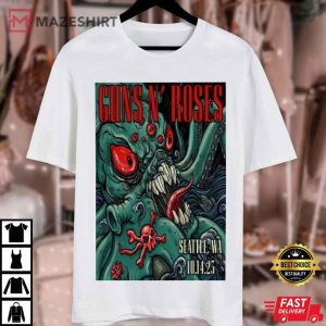 Guns N Roses Seattle Merch T Shirt (3)
