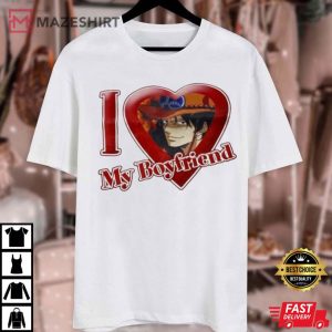 I Love Portgas D. Ace One Piece T Shirt (2)