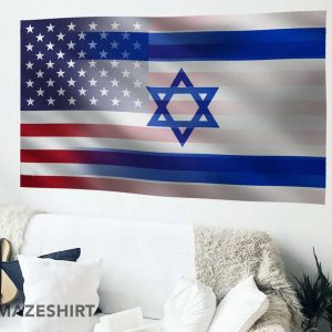 Israeli American Hybrid Decor Flag (1)