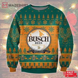 Busch Beer Christmas Ugly Sweater Busch Beer Christmas Ugly Sweater