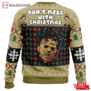 Leatherface Texas Chainsaw Ugly Christmas Sweater (2)