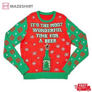 Drinking Wonderful Time for A Beer Ugly Sweater