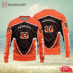 Cincinnati Bengals Knitted Sweater For Christmas (1)