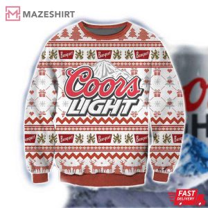 Coors Light Beer Christmas Ugly Sweater Coors Light Beer Christmas Ugly Sweater