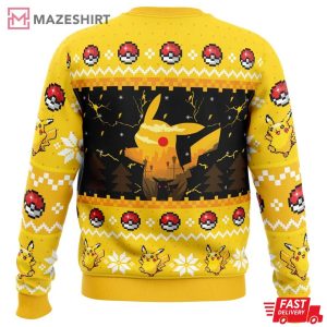 Electric Monster Pokemon Ugly Christmas Sweater (2)
