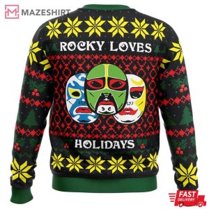 Rocky Loves Holidays 3 Ninjas Ugly Christmas Sweater (2)