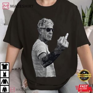 Anthony Bourdain Middle Finger T Shirt (2)