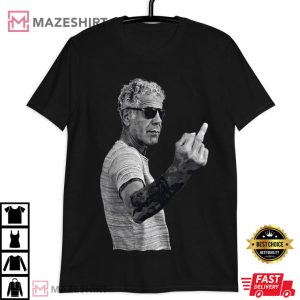 Anthony Bourdain Middle Finger T Shirt (3)