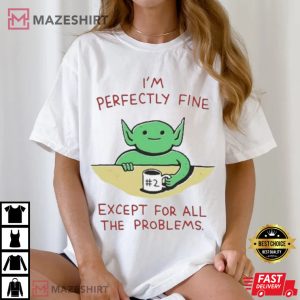 Wizard of Barge Adventure Time I’m Perfectly Fine T Shirt (2)