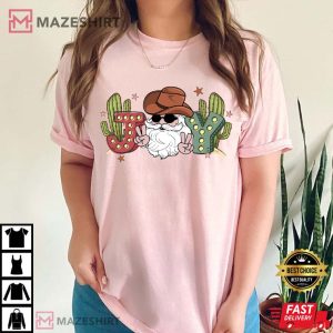 Cowboy Western Christmas T Shirt (2)