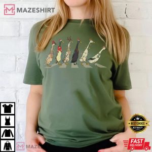 Ducks Christmas Light Duck Lover Xmas Gift T Shirt (1)