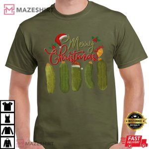 Pickles Merry Christmas Pickle Lovers T Shirt (1)