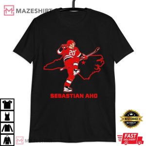 Sebastian Aho State star Carolina Hurricanes T Shirt (1)