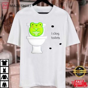 Frog Clog Toilets Funny T Shirt (3)