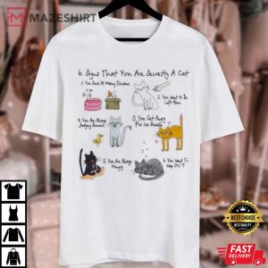 Cat Lover 6 Signs That You Are Secretly A Cat T Shirt (2)