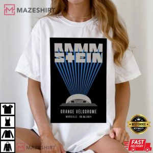 Rammstein Orange Velodrome Marseille T Shirt (2)