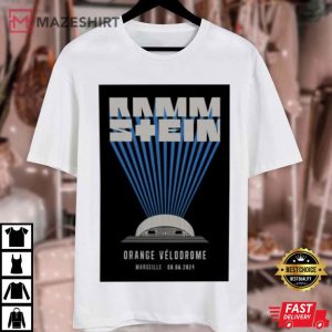 Rammstein Orange Velodrome Marseille T Shirt (3)