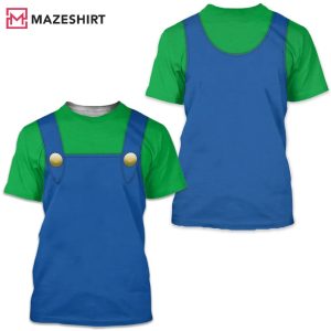 Luigi Mario Bros 3D Shirt
