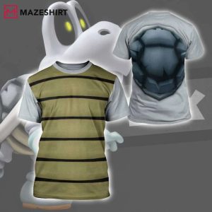 Skeletal Character Mario Bros 3D T-Shirt