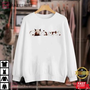 Highland Cow Carhartt Cow Lover T Shirt (4)