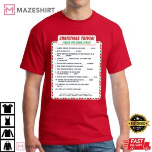 Trivia Song Lyrics Christmas T Shirt (2)