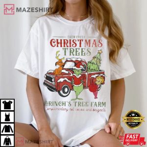Grinch's Tree Farm Christmas T Shirt (2)