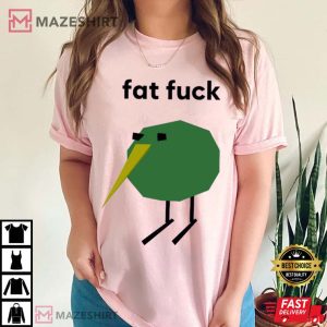 Fat Fck Low Poly Kiwi Funny T Shirt (1)