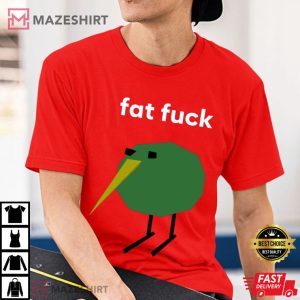 Fat Fck Low Poly Kiwi Funny T Shirt (3)