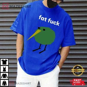 Fat Fck Low Poly Kiwi Funny T Shirt (4)