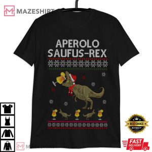 Aperolo Saufus Rex Dinosaur Lover Christmas T Shirt (2)