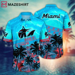 Miami Marlins MLB Lagoon Aloha Hawaiian Shirt