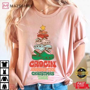 Crocs Christmas Tree Funny T Shirt (3)