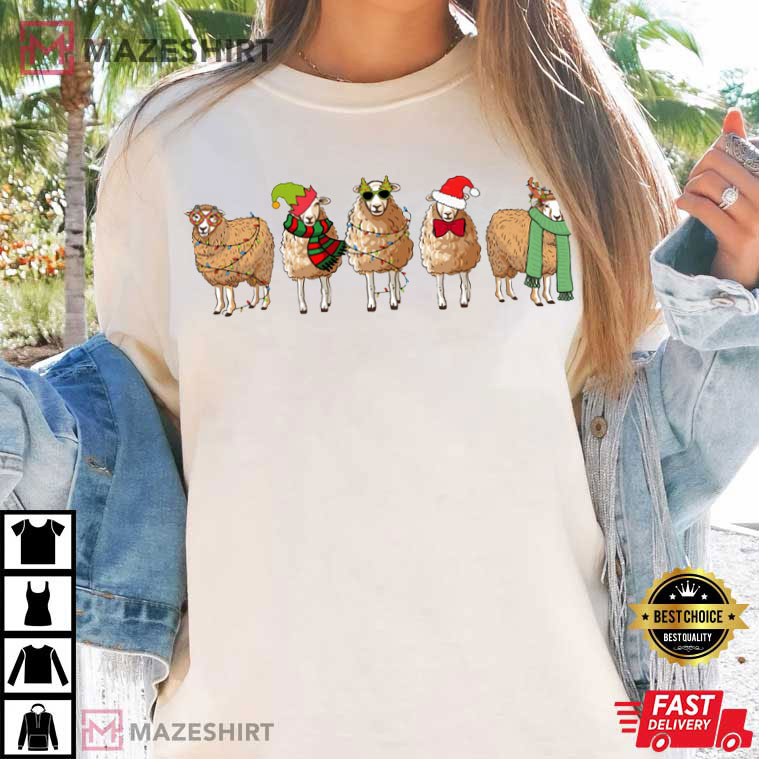 Sheep Lover Christmas Funny T-Shirt