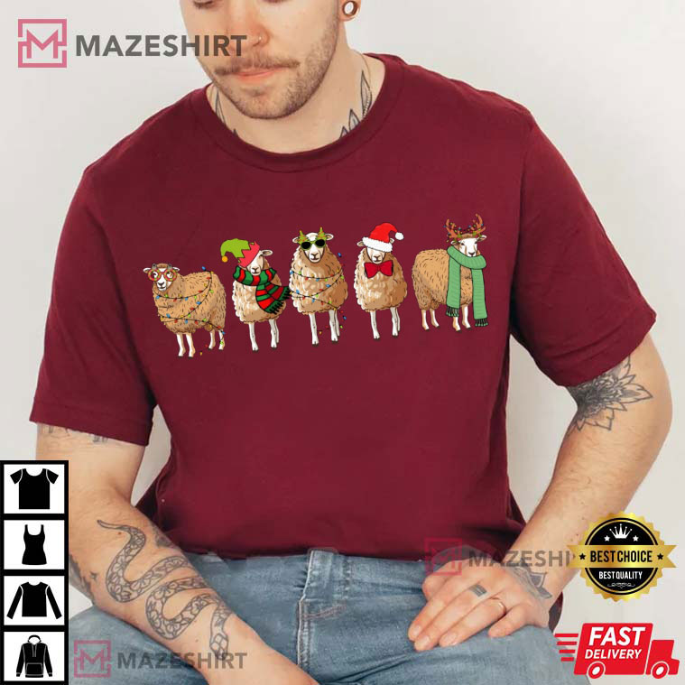 Sheep Lover Christmas Funny T-Shirt