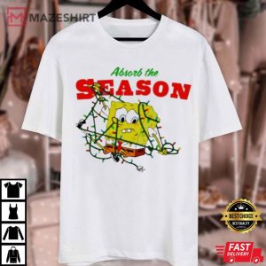 Christmas Spongebob Squarepants Absorb The Season T Shirt (3)