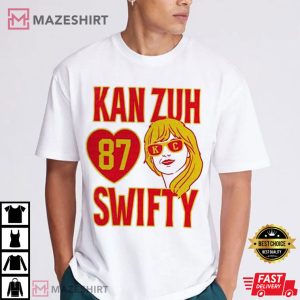 Taylor Swift Kan Zuh 87 Kelce Swifty T Shirt (1)